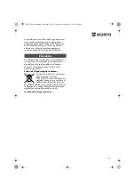 Preview for 55 page of wurth 0702 124 X Original Operating Instructions