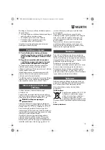 Preview for 78 page of wurth 0702 124 X Original Operating Instructions