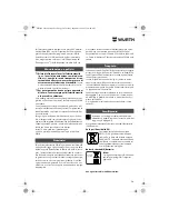 Preview for 24 page of wurth BS 10-A Translation Of The Original Operating Instructions