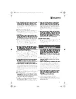 Preview for 26 page of wurth BS 10-A Translation Of The Original Operating Instructions