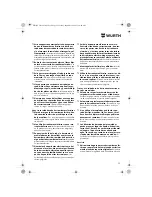 Preview for 33 page of wurth BS 10-A Translation Of The Original Operating Instructions