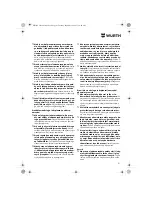 Preview for 91 page of wurth BS 10-A Translation Of The Original Operating Instructions