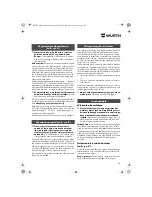 Preview for 94 page of wurth BS 10-A Translation Of The Original Operating Instructions