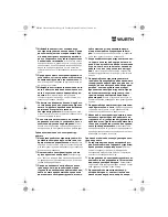 Preview for 132 page of wurth BS 10-A Translation Of The Original Operating Instructions