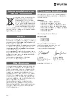 Preview for 20 page of wurth ESS 115-2 Original Operating Instructions