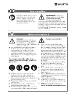 Preview for 21 page of wurth ESS 115-2 Original Operating Instructions