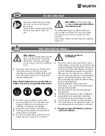 Preview for 33 page of wurth ESS 115-2 Original Operating Instructions