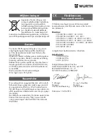 Preview for 48 page of wurth ESS 115-2 Original Operating Instructions