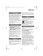 Preview for 81 page of wurth H 22-SLE Translation Of The Original Operating Instructions