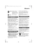 Preview for 85 page of wurth H 22-SLE Translation Of The Original Operating Instructions