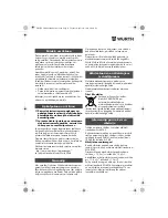 Preview for 97 page of wurth H 22-SLE Translation Of The Original Operating Instructions