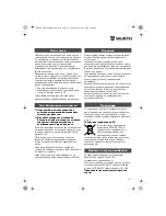 Preview for 101 page of wurth H 22-SLE Translation Of The Original Operating Instructions