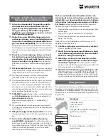 Preview for 46 page of wurth H 28-MLE Power Translation Of The Original Operating Instructions