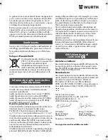 Preview for 13 page of wurth S 3-A Translation Of The Original Operating Instructions