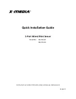 Preview for 1 page of X-media XM-PS110P Quick Installation Manual