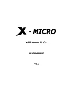 Preview for 1 page of X-Micro mini DisGo User Manual