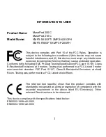 Preview for 2 page of X-Micro MusePod 200C User Manual