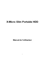 Preview for 11 page of X-Micro Slim Portable HDD User Manual