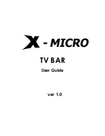 X-Micro TV BAR User Manual preview