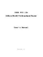 Preview for 2 page of X-Micro WL-1502 User Manual