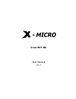 X-Micro XMP3R User Manual preview