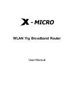 Preview for 1 page of X-Micro XWL-11GRAG User Manual