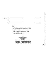 Preview for 20 page of X-POWER X-2380 Owner'S Manual