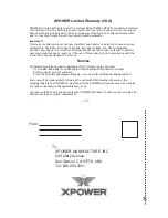 Preview for 30 page of X-POWER X-2380 Owner'S Manual