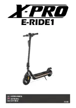Preview for 1 page of X-PRO E-RIDE1 User Manual