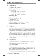 Preview for 4 page of X4-Life Video Ski Goggles HD1 User Manual