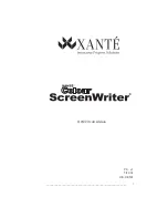 Xante Colour ScreenWriter User Manual preview