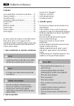 Preview for 46 page of Xavax Budapest Operating Instructions Manual