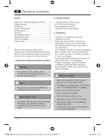 Preview for 4 page of Xavax Philina bamboo Operating Instructions Manual