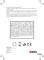 Preview for 13 page of Xblitz Z10 SLIM User Manual