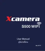 Xcamera S500 WIFI User Manual preview