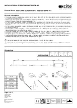 Preview for 1 page of XCITE XCPSK67RGB Installation & Operating Instructions