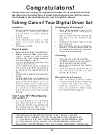 Preview for 2 page of XDrum DD-505 User Manual