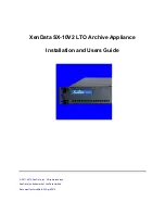 Preview for 1 page of XenData SX-10V2 LTO Installation And User Manual