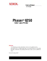 Preview for 3 page of Xerox PHASER 6250 Service Manual