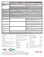 Preview for 4 page of Xerox WorkCentre 6605 Detailed Specifications