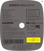 XGIMI MoGo 2 Pro Manual preview