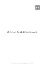 Xiaomi Mi Smart Band 4 User Manual preview