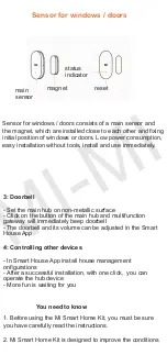 Preview for 5 page of Xiaomi Mi Smart Home Kit User Manual