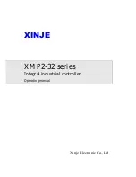Xinje XMP2-32 series Operating Manual preview