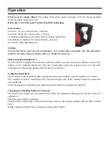 Preview for 8 page of Xinpu XP-G50VA Handling Instructions Manual