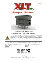 Preview for 1 page of XLT Ovens 1832-AE-B Installation & Operation Manual