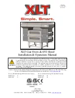 XLT Ovens AVI Hood Installation & Operation Manual preview