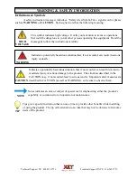 Preview for 3 page of XLT Ovens AVI Hood Installation & Operation Manual