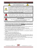 Preview for 2 page of XLT Ovens AVI Parts & Service Manual