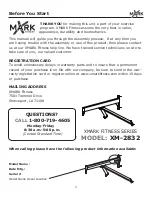 Preview for 4 page of XMark Fitness XM-2832 Owner'S Manual